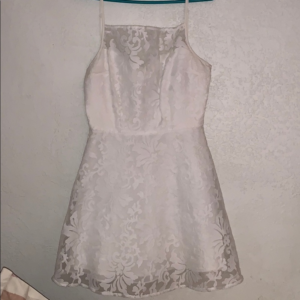 White formal dress